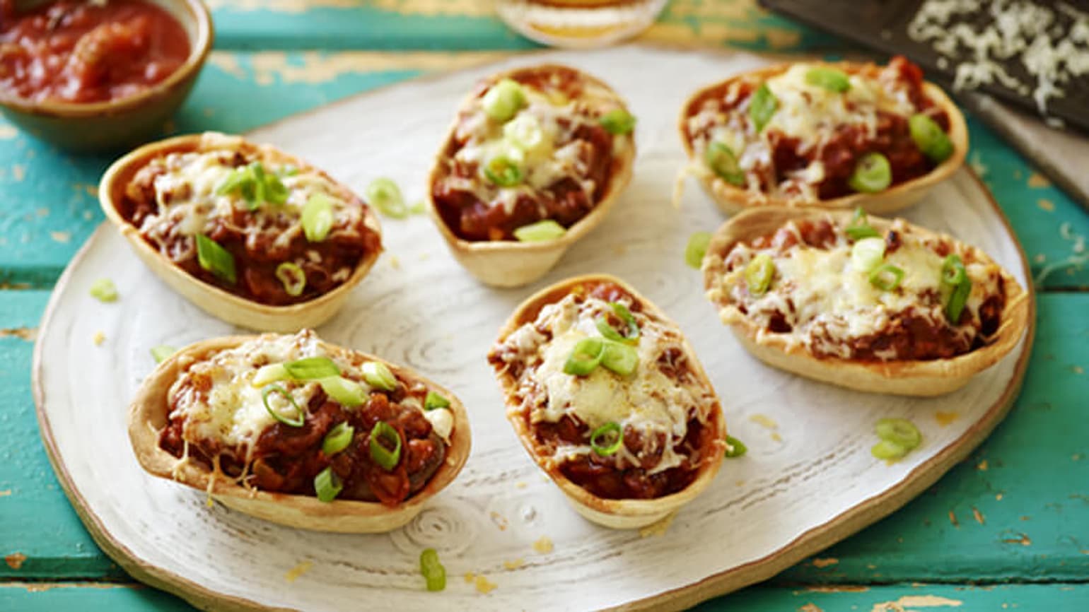 Enchilada Mini Tacos med biffkjøtt